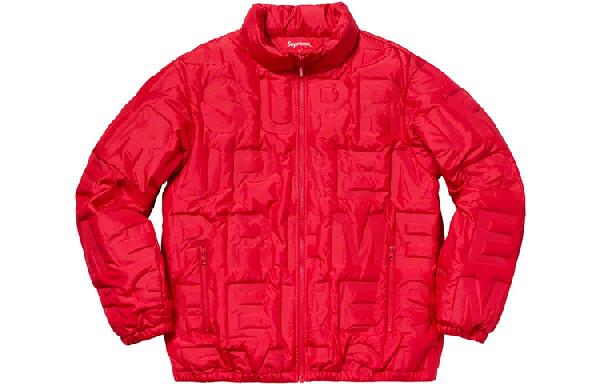Supreme SS19 Bonded Logo Puffy Jacket