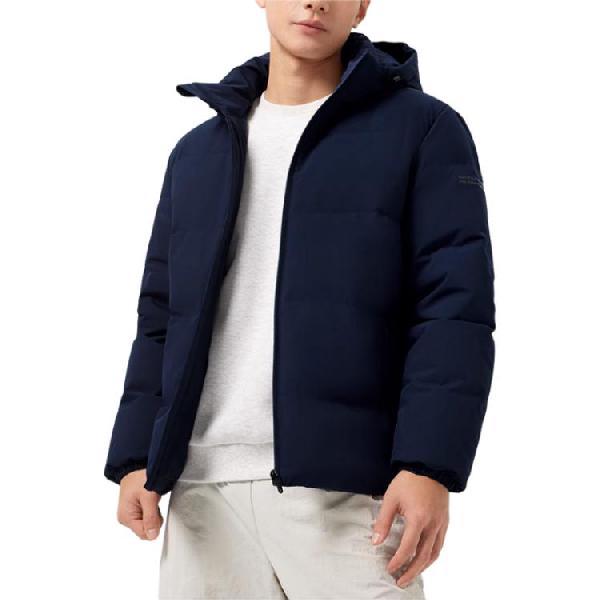361° Zip-Up Detachable Hood Down Jacket