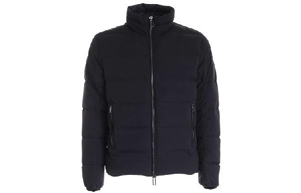 Emporio Armani Zip-Up Down Jacket Navy