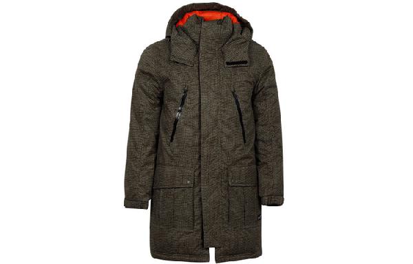 Converse Printed Sideline Down Jacket Olive