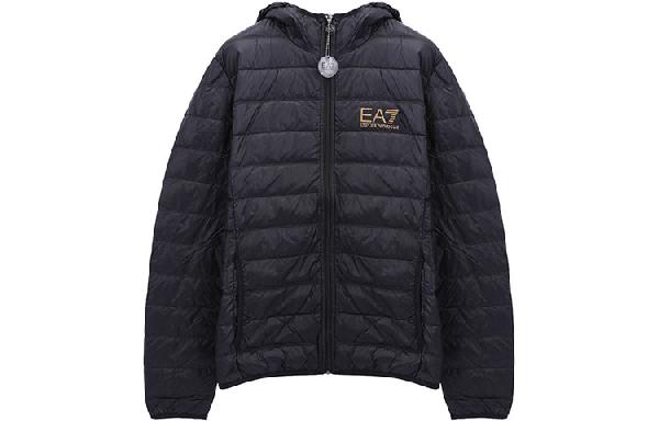 Emporio Armani Quilted Down Jacket Black