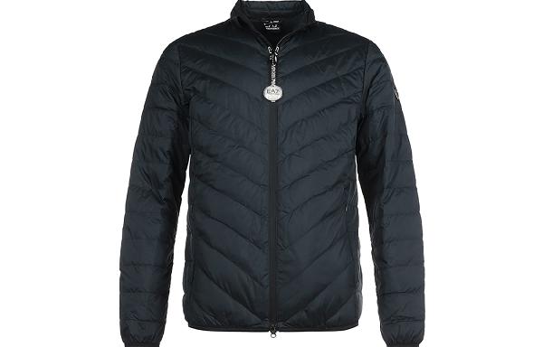 Emporio Armani Quilted Down Jacket Navy