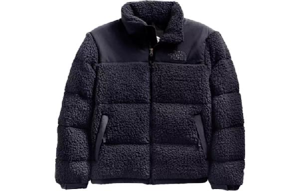 The North Face Logo Puffer Jacket Navy