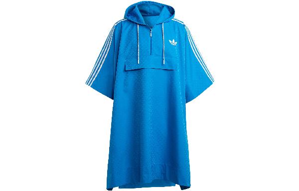 adidas Originals Adicolor 70s Monogram Poncho Bright Blue