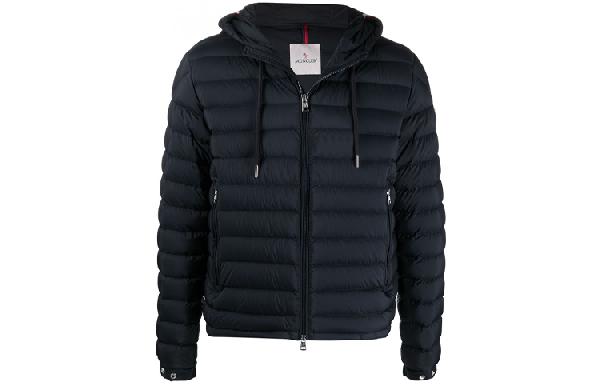 Moncler SS21 Hooded Down Jacket Blue