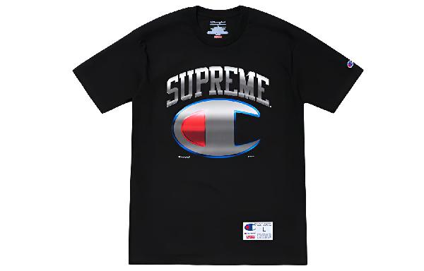 Supreme x Champion SS19 Black Tee