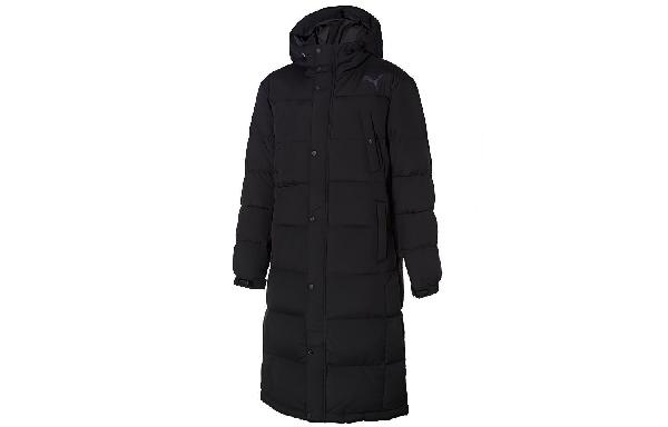Puma Long Down Coat Black