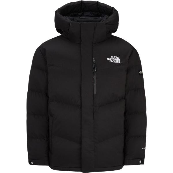 The North Face Logo Print Hoodie Down Jacket Men Black