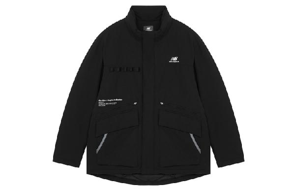 New Balance Logo Puffer Jacket Black