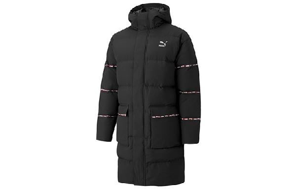 Puma Classics Long Down Jacket Black