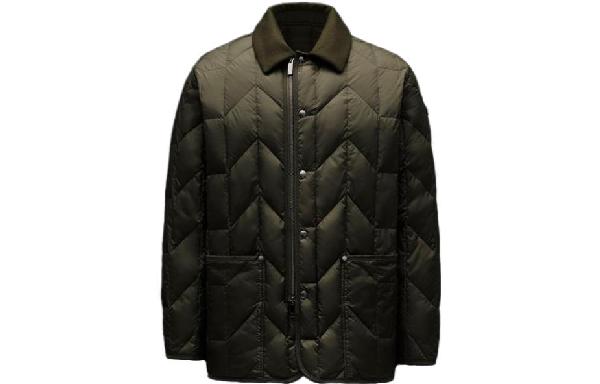 Moncler Quilted Down Jacket Green