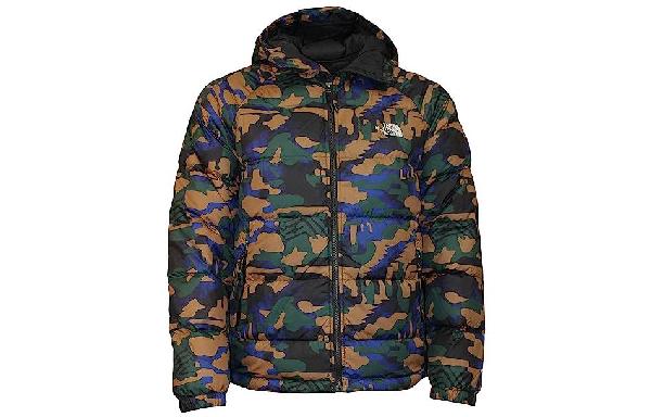 The North Face Camo Logo Puffer Jacket