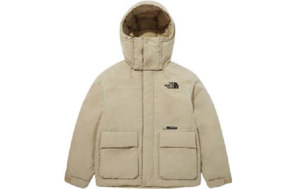 The North Face Logo Zip Hoodie Khaki