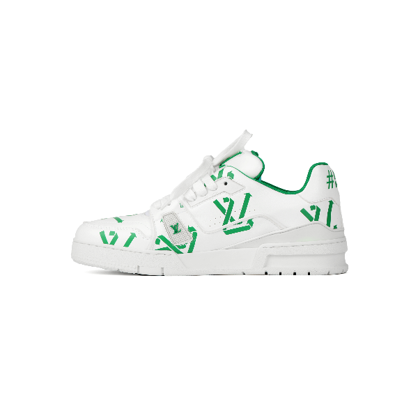 LOUIS VUITTON Trainer Low White Green