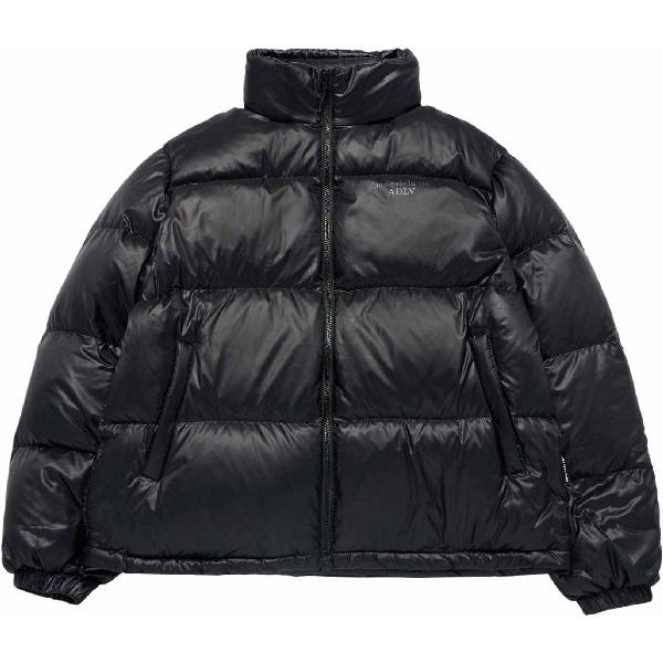 acme de la vie ADLV FW24 Logo Zip-Up Down Jacket Black