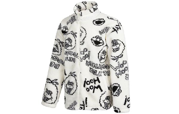 adidas Neo Sesame Street Collaboration Fleece Jacket White