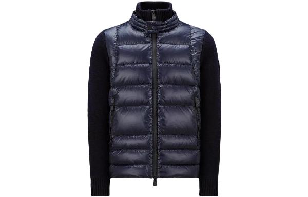 Moncler Padded Wool Zip-Up Cardigan
