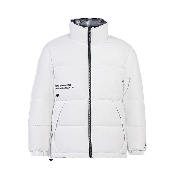 New Balance Ivory White Reversible Down Jacket