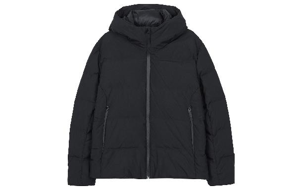 UNIQLO Down Jacket Hoodie Amber Black
