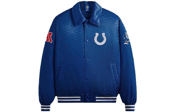 KITH x NFL FW23 Colts Satin Bomber Jacket Logo