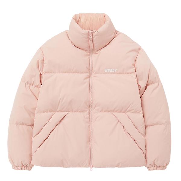 NERDY Classic Logo Down Jacket Pink