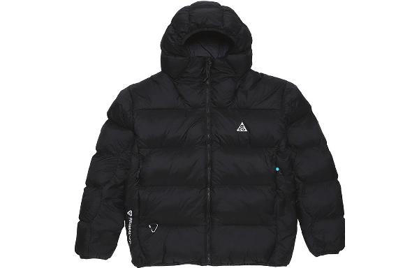 Nike ACG Logo Print Hoodie Jacket Black