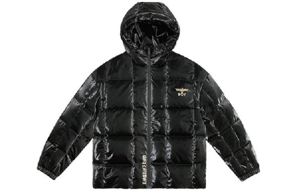 Boy London FW22 Logo Zip Puffer Jacket Black
