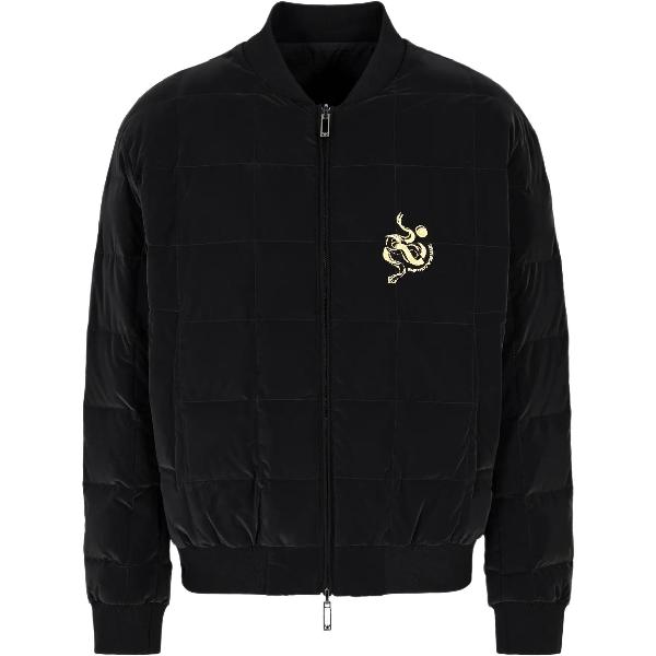 Emporio Armani SS25 Black Reversible Down Jacket