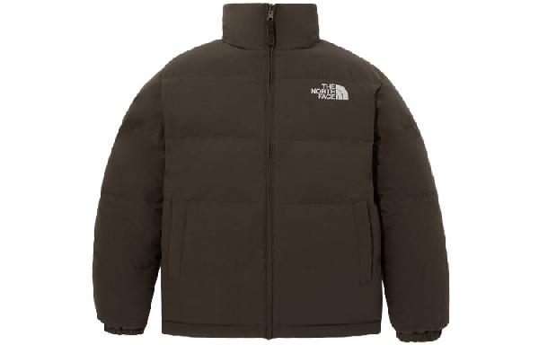 The North Face Logo Reversible Down Jacket Brown