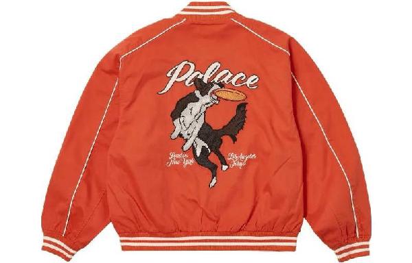 PALACE x Spitfire SS23 Baseball Jacket Red