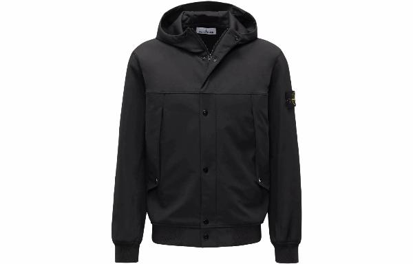 Stone Island Soft Shell Jacket Black