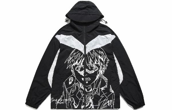 Guuka Hooded Zip-Up Jacket Black