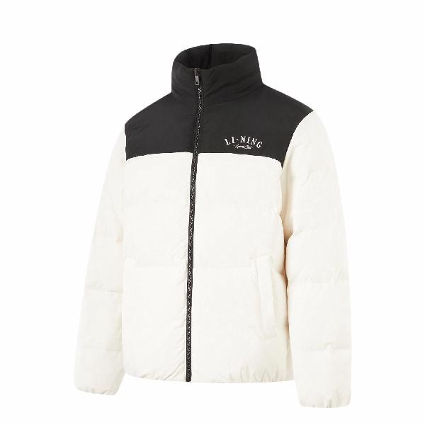 LiNing Sports Life Colorblock Letter Zipper Down Jacket