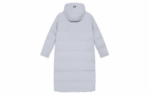 MLB Dodgers Logo Puffer Jacket Light Grey