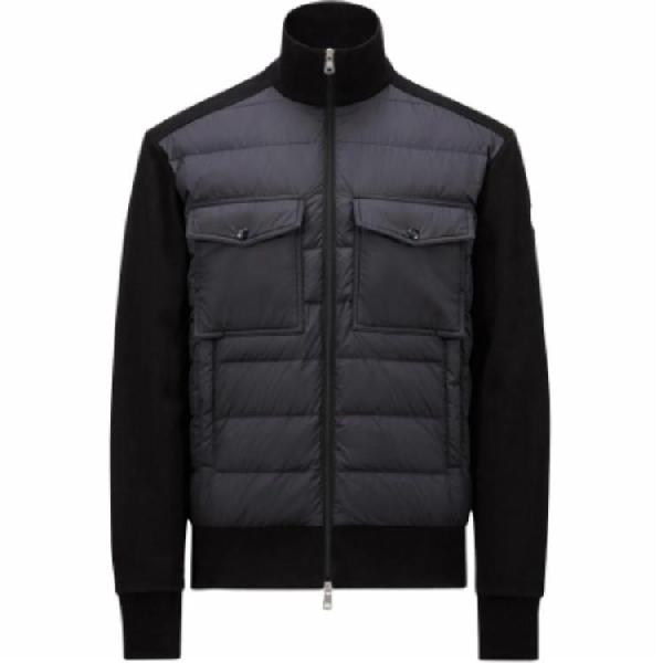 Moncler Patchwork Zip Jacket Black