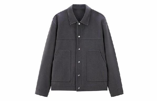 PEACEBIRD MEN Reversible Wool Jacket