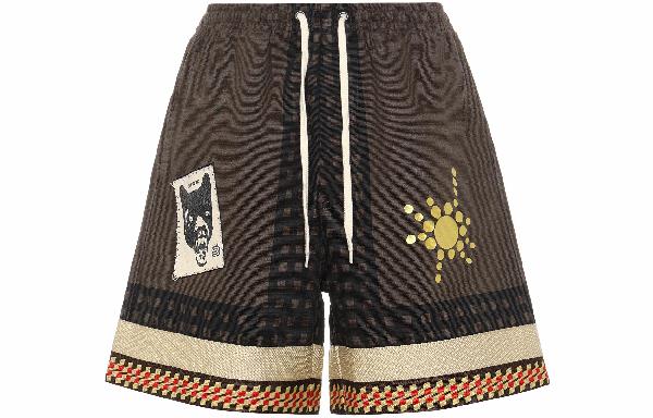 Travis Scott Cactus Jack Wolf Short Brown