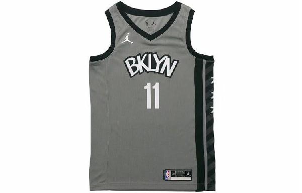 Jordan NBA Brooklyn Nets Kyrie Irving 11 Black Steel Grey