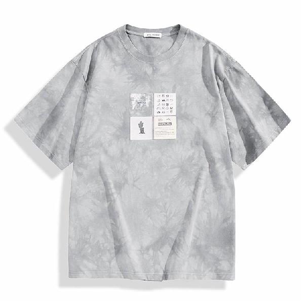 PEACEBIRD MEN Vintage Print T-Shirt