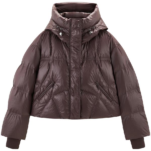 Peacebird Puff Down Jacket Brown