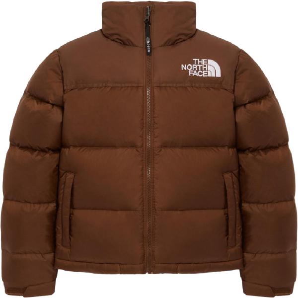 The North Face Logo Print Zip-Up Jacket Women Dark Brown