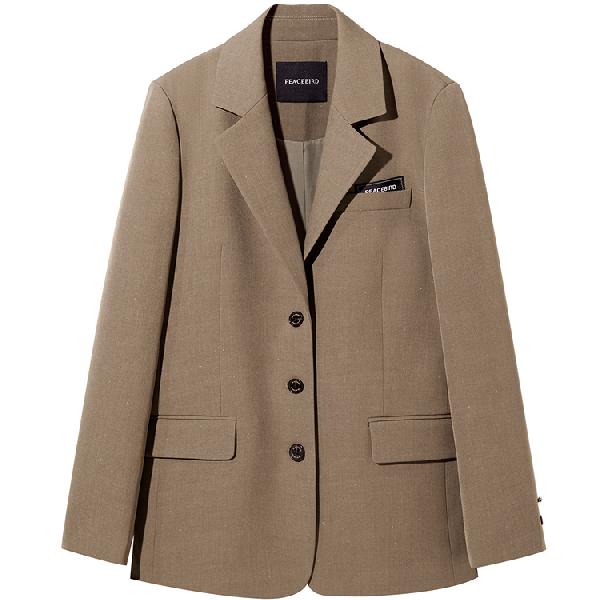 Peacebird Sparkle Straight Casual Blazer