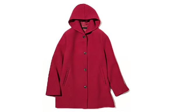 UNIQLO FW22 Hooded Coat Red