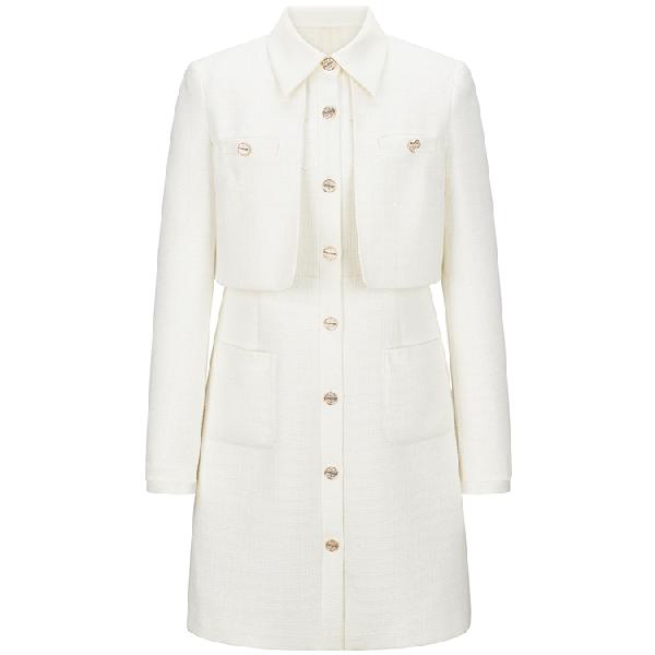 Peacebird Elegant Tweed Dress
