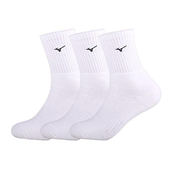 Mizuno Classic Crew Socks White 3-Pack