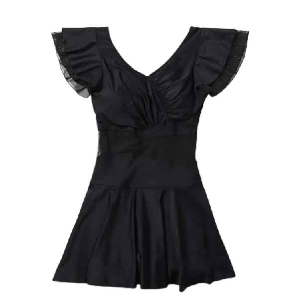 CHARM PICK Sexy Pure Desire One-Piece Swimsuit Black