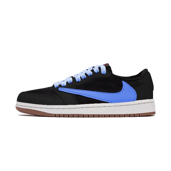 Travis Scott x Air Jordan 1 Low Black Blue