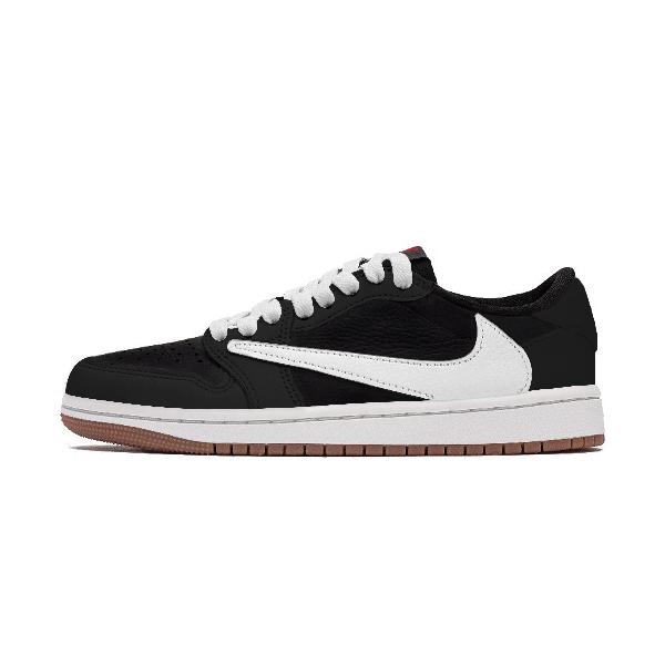 Travis Scott x Air Jordan 1 Low Retro Black White