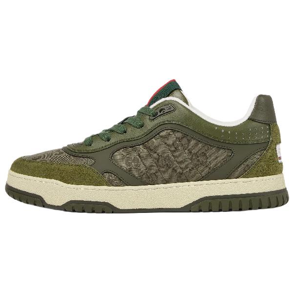Gucci Re-Web Suede Low Top Sneakers Green
