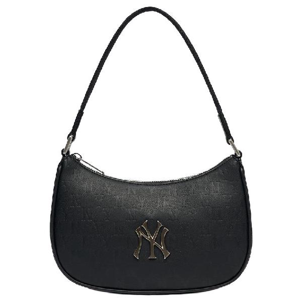 MLB Monogram Shoulder Bag Black Gold